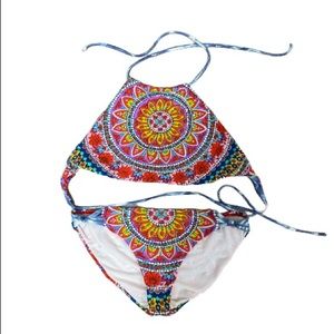 ❤️HP❤️ BILLABONG BOHO REVERSIBLE HI-NECK TIE SZ M